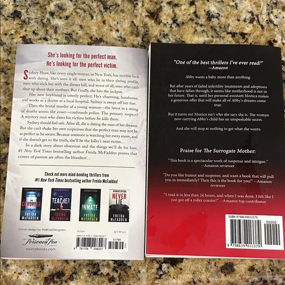 Book Set - The Boyfriend & The Surrogate Mother by Freida McFadden - Picture 2 of 2